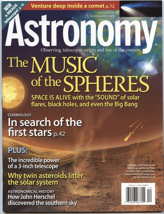 Astronomy Magazine December 2005