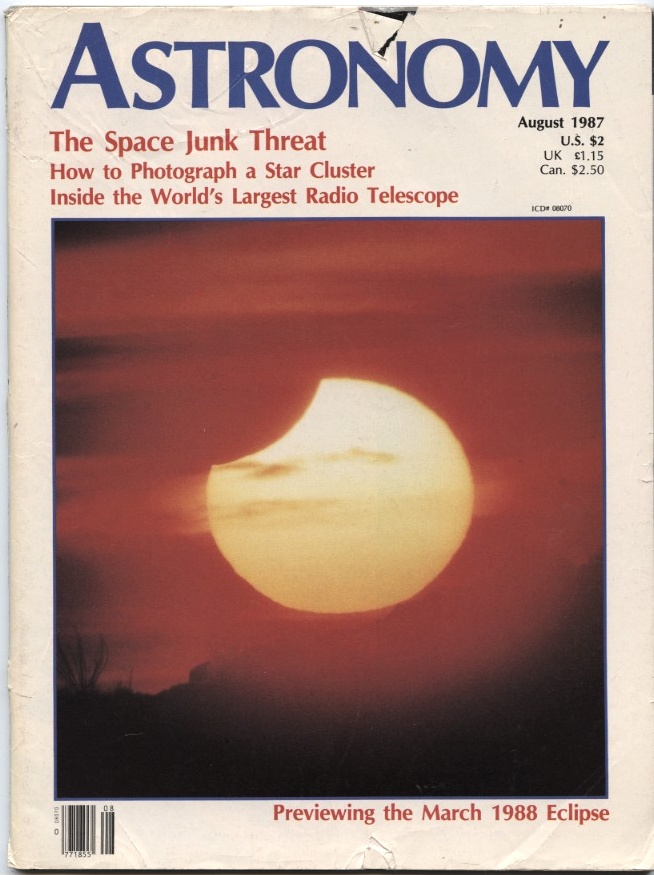 Astronomy Magazine August 1987