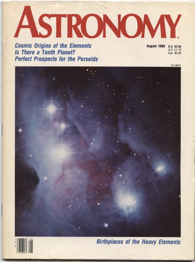 Astronomy Magazine August 1988