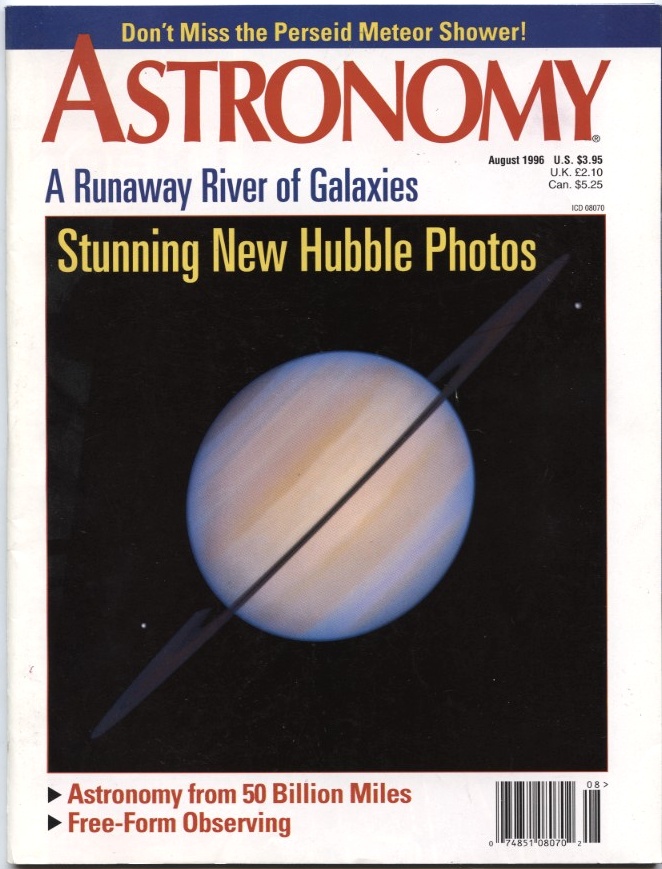Astronomy Magazine August 1996
