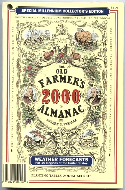The Old Farmer's Almanac 2000 by Robert B Thomas Published 1999
