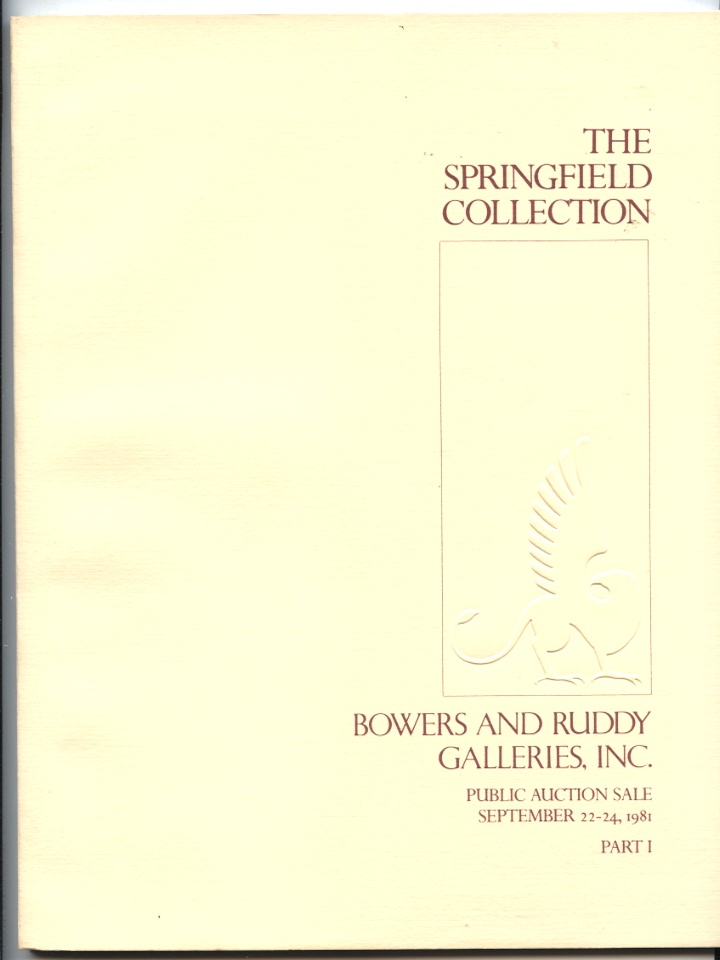 Bowers and Ruddy Galleries Springfield Collection Part 1 September 22 24 1981