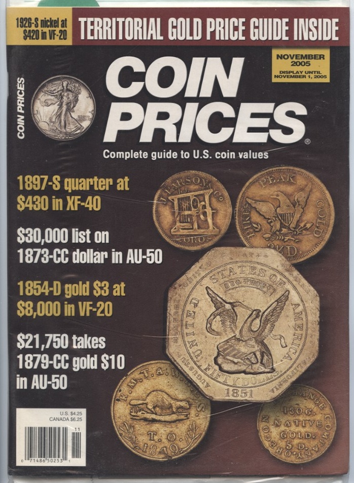 Coin Prices Magazine November 2005