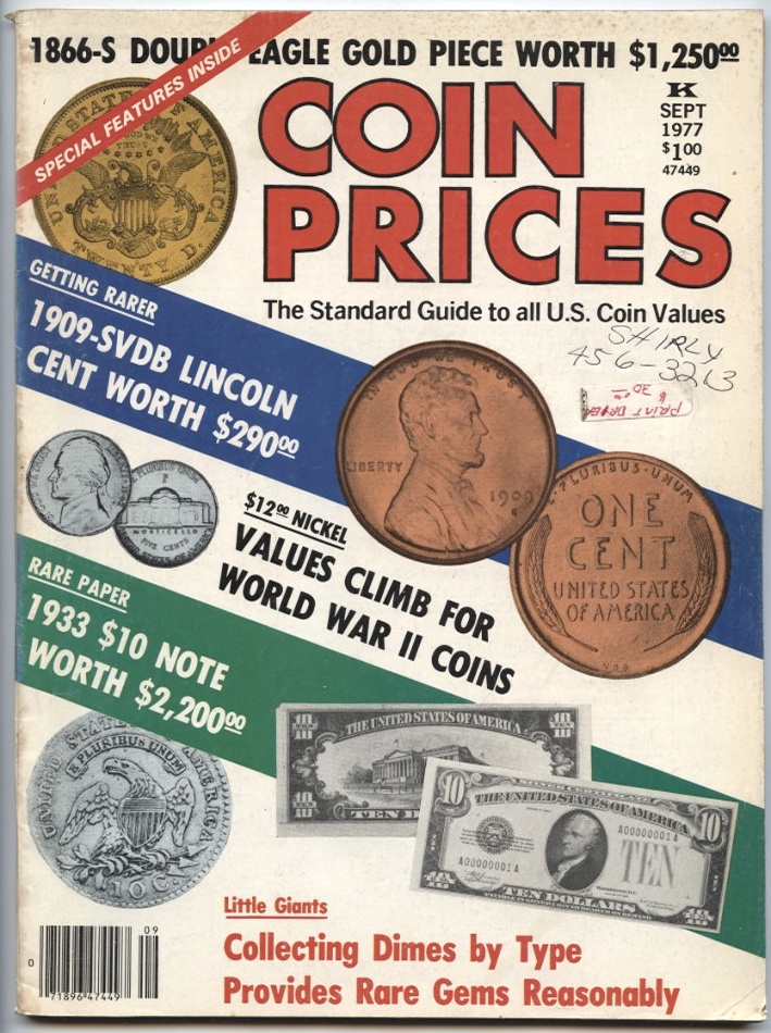 Coin Prices Magazine September 1977