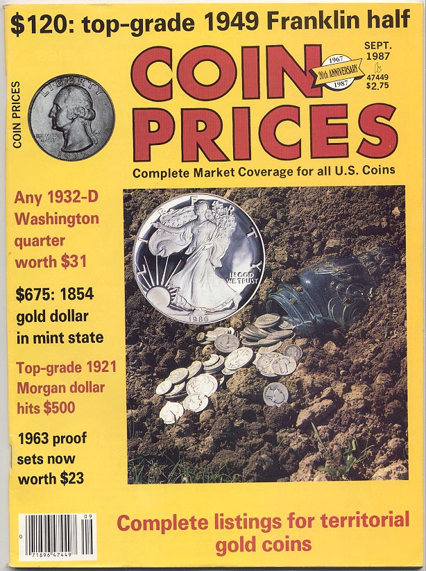 Coin Prices Magazine September 1987