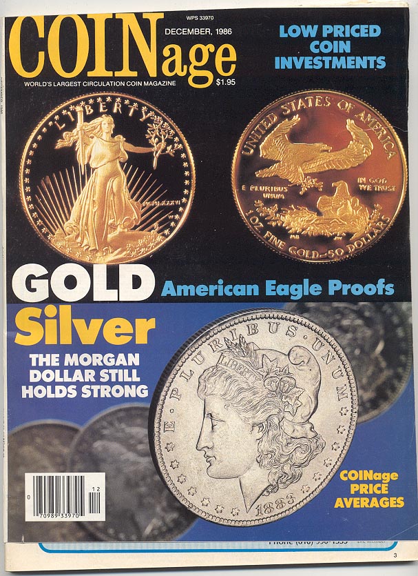 Coinage Magazine December 1986