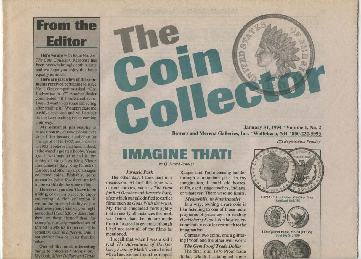 Bowers and Merena The Coin Collector #2