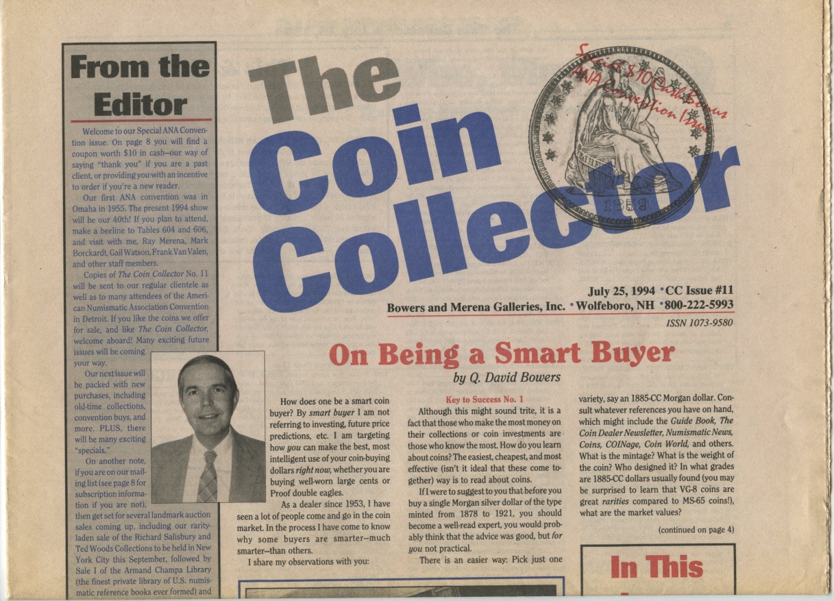 Bowers and Merena The Coin Collector #11