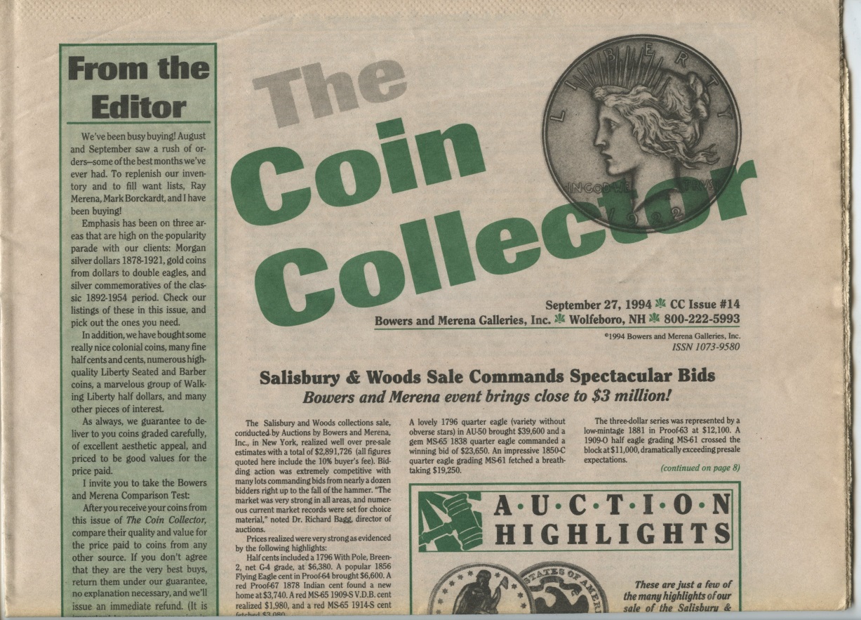 Bowers and Merena The Coin Collector #14