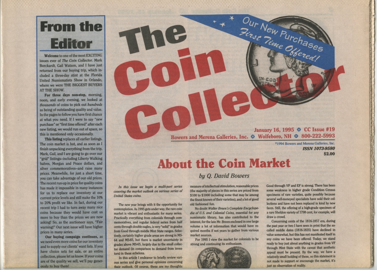 Bowers and Merena The Coin Collector #19