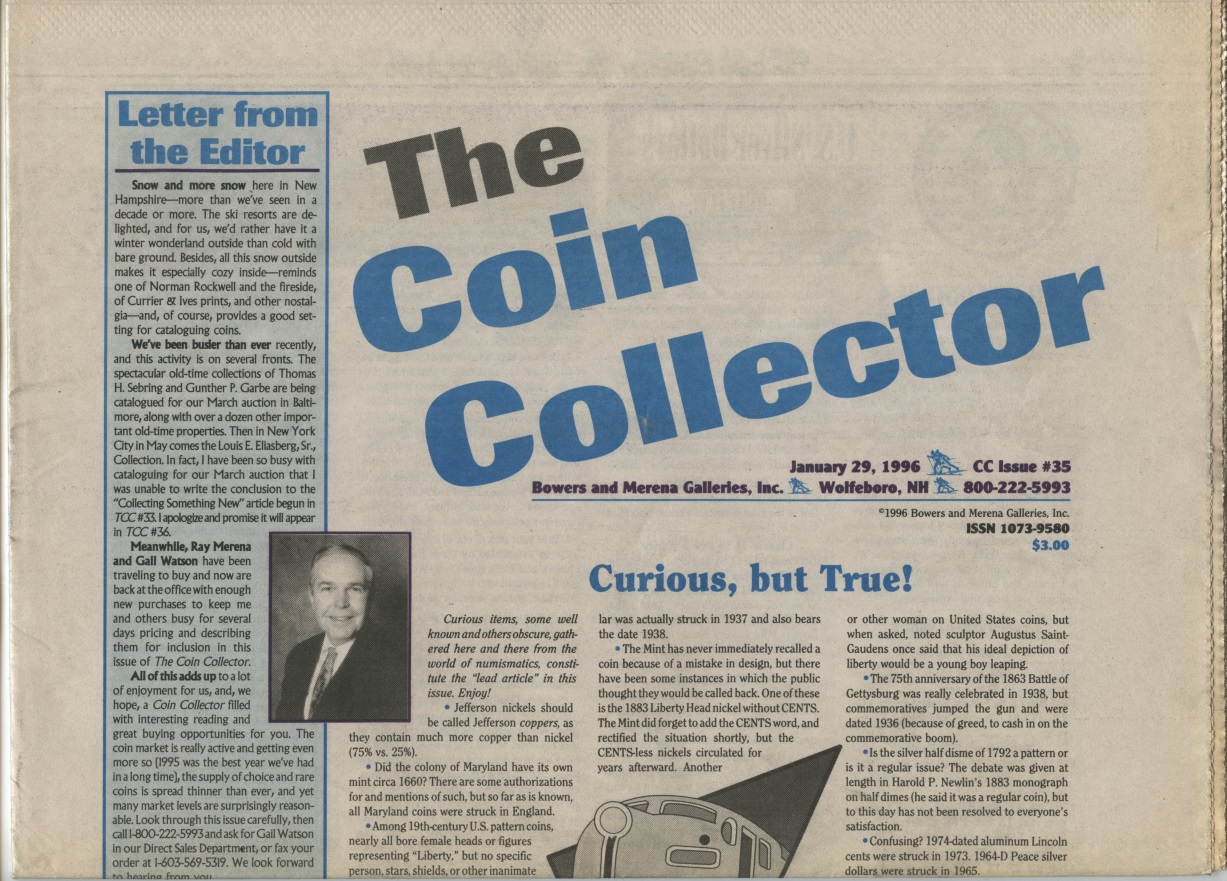 Bowers and Merena The Coin Collector #35