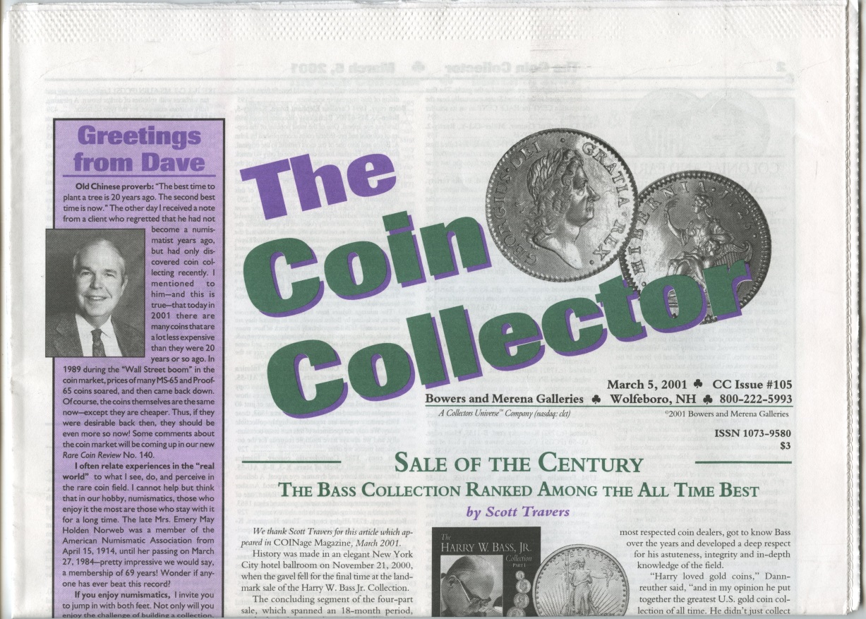 Bowers and Merena The Coin Collector #105