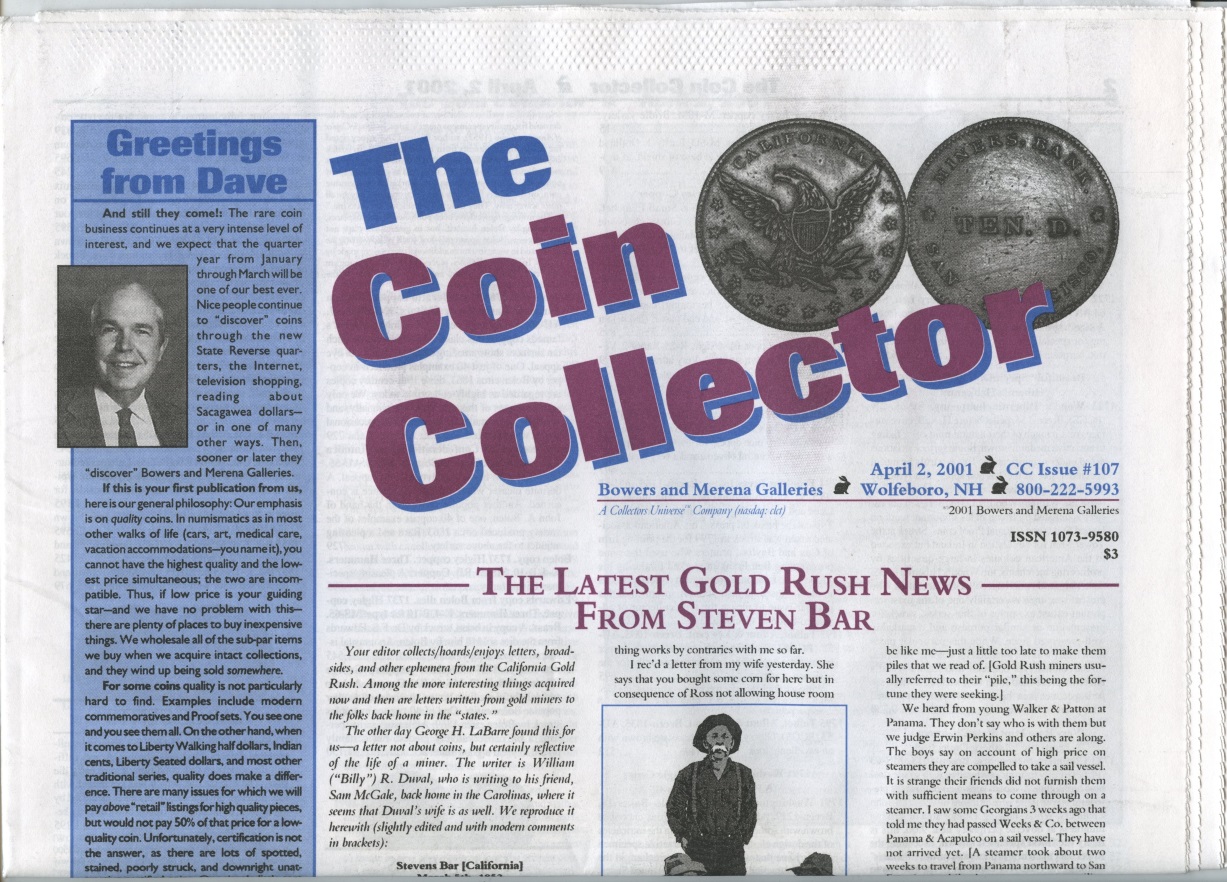Bowers and Merena The Coin Collector #107
