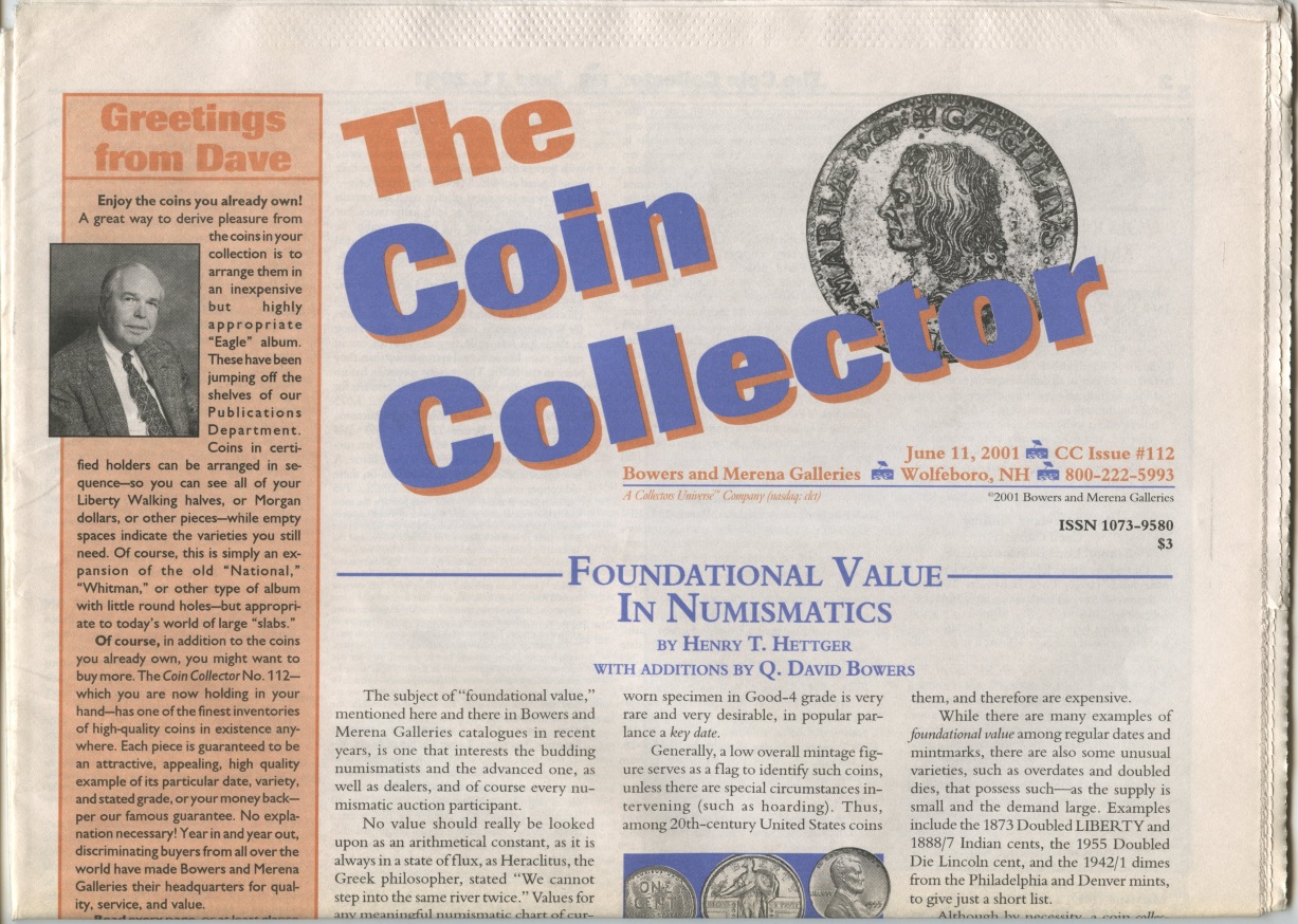 Bowers and Merena The Coin Collector #112