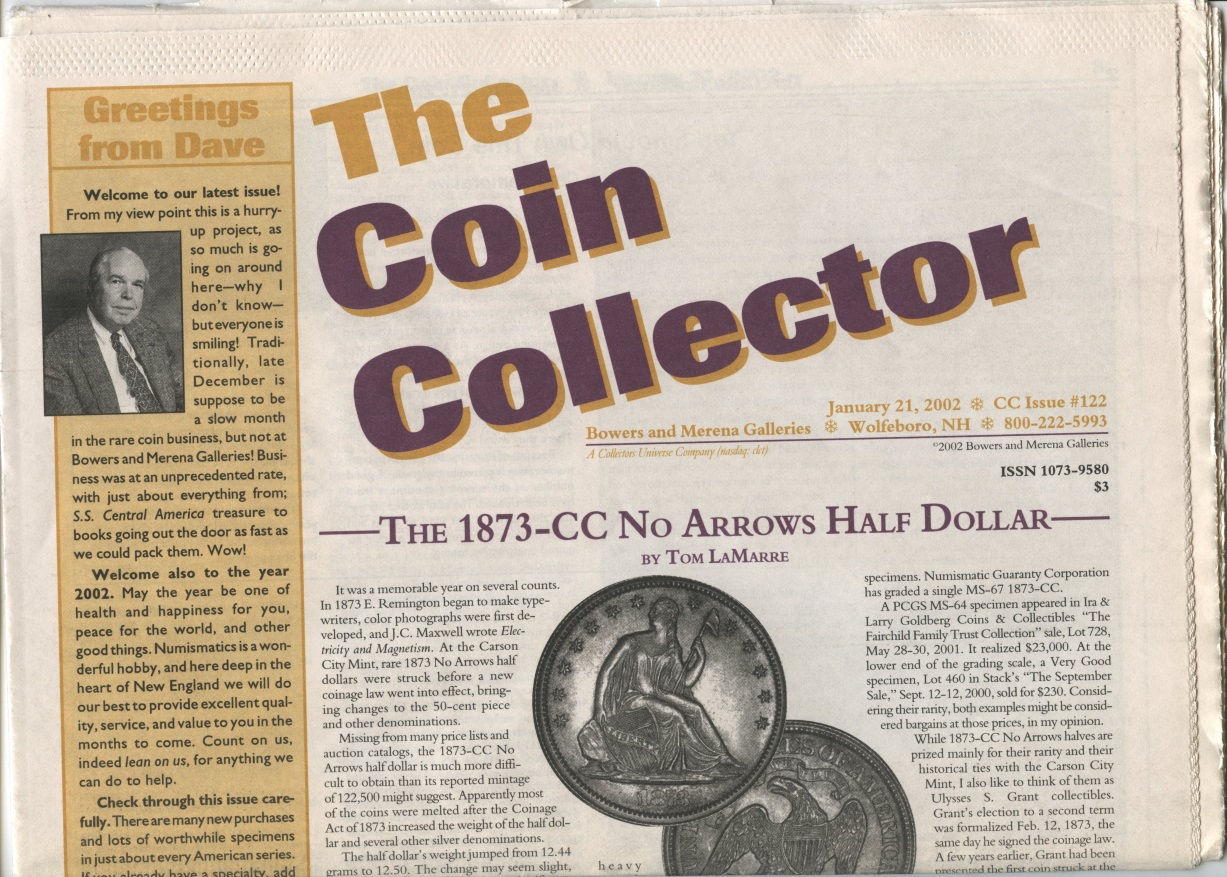 Bowers and Merena The Coin Collector #122