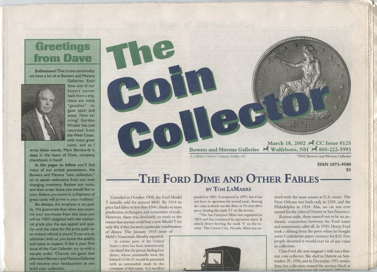 Bowers and Merena The Coin Collector #125