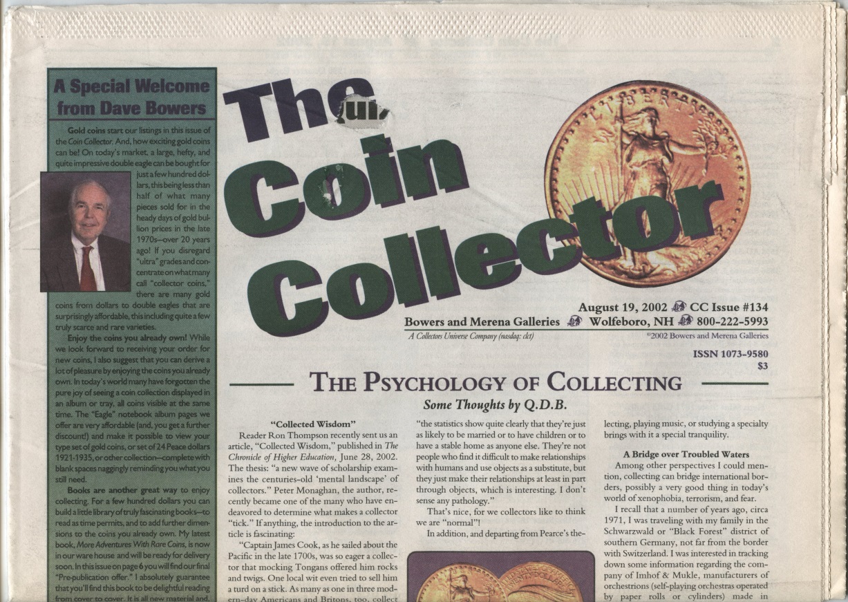 Bowers and Merena The Coin Collector #134