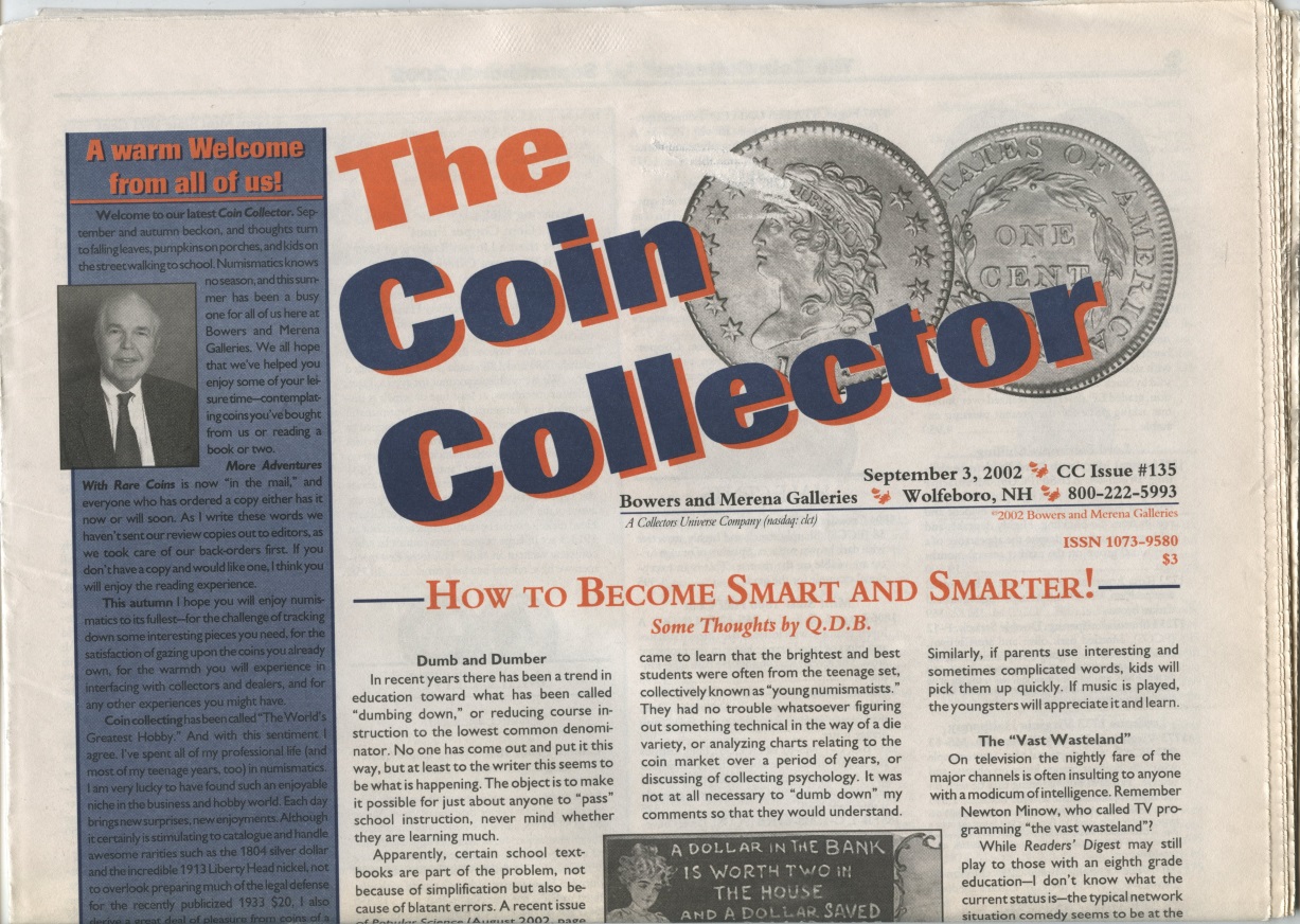 Bowers and Merena The Coin Collector #135