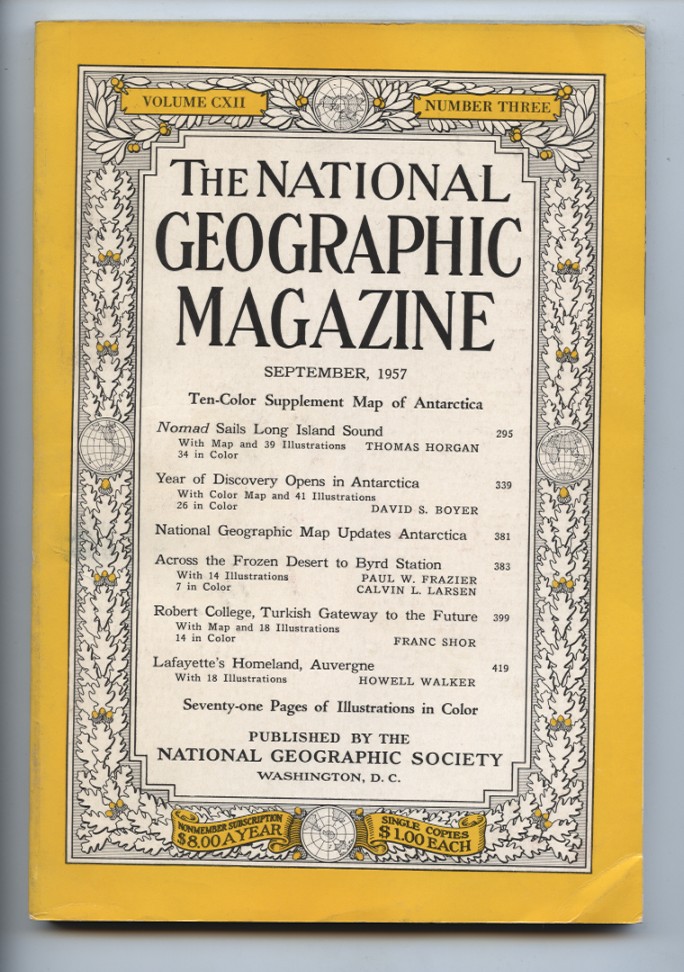 National Geographic Magazine September 1957