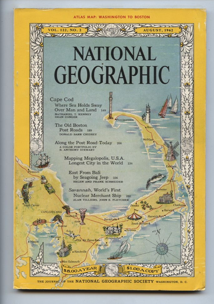 National Geographic Magazine August 1962