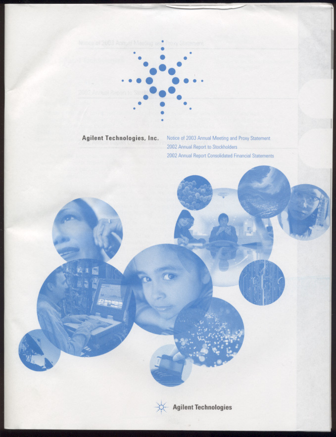 Agilent Technologies Inc 2002 Annual Report