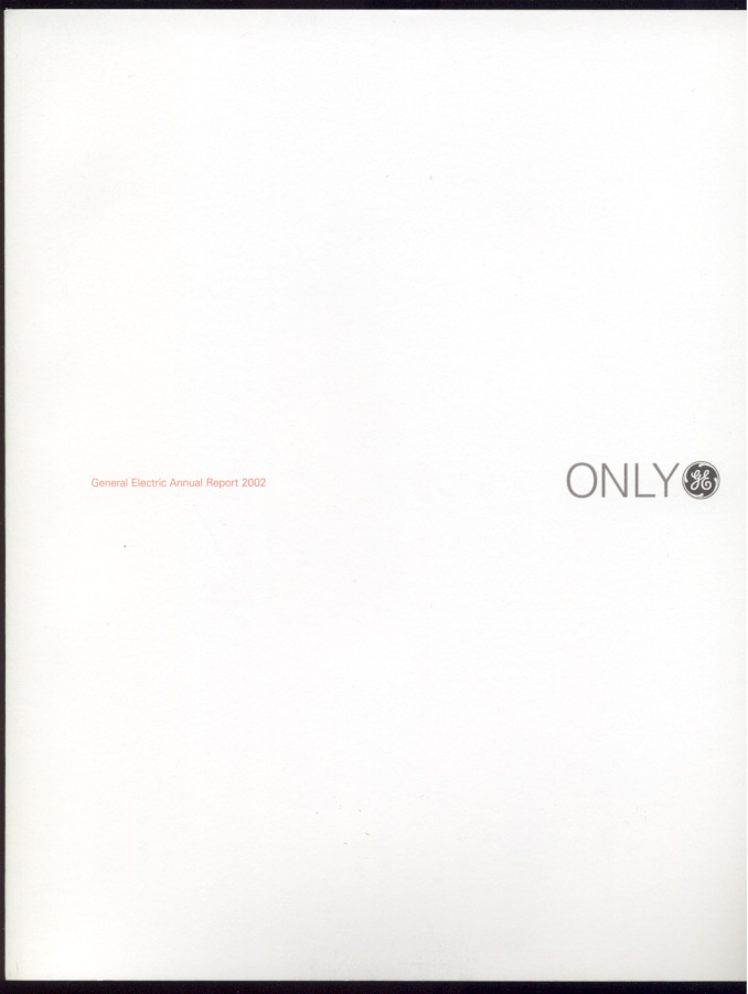 General Electric Company 2002 Annual Report