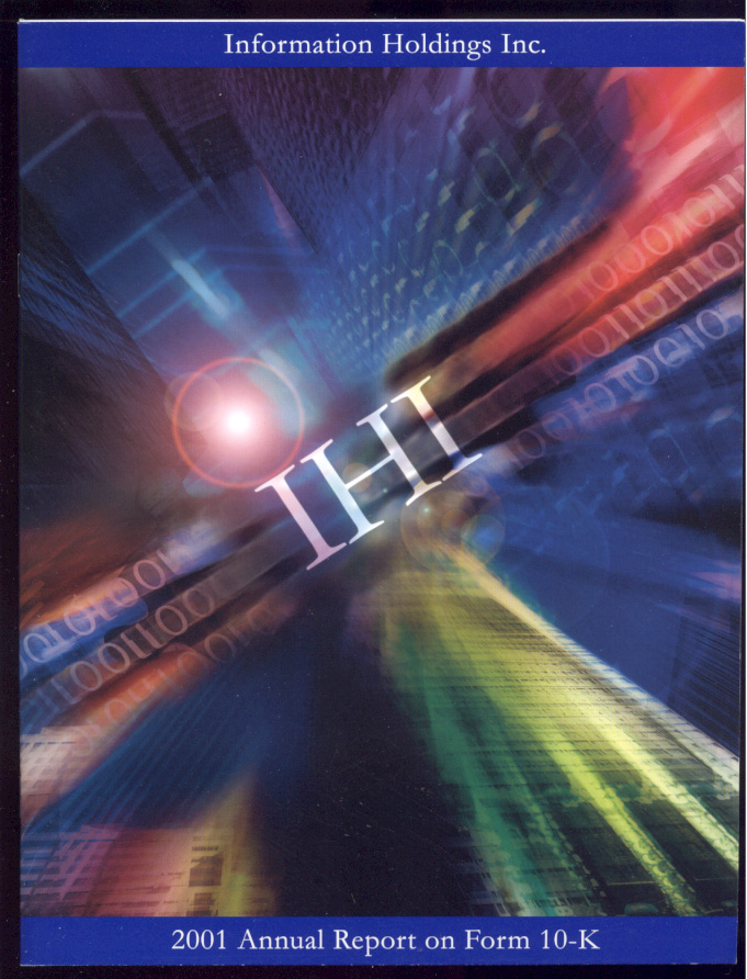 Information Holdings Inc 2001 Annual Report
