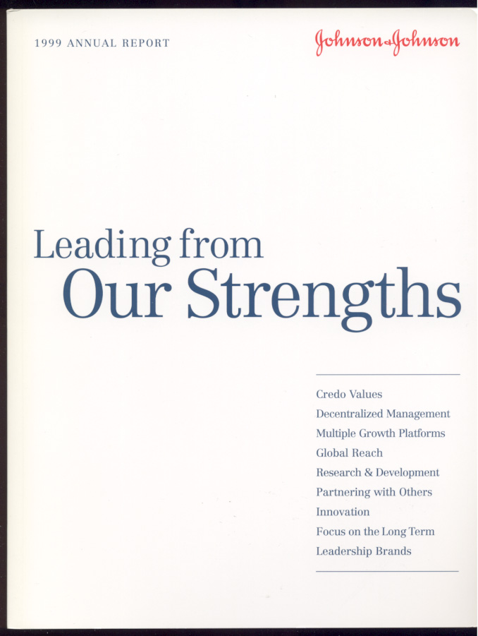 Johnson And Johnson 1999 Annual Report
