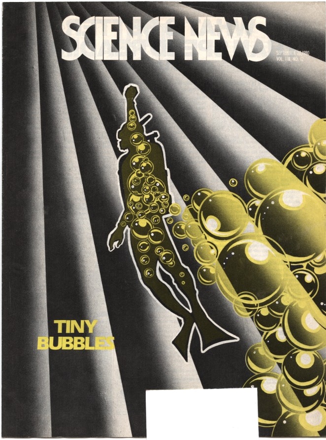 Science News September 20 1980 Bubble formation in divers
