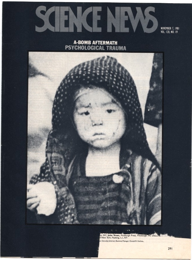 Science News November 7 1981 Japan Atomic Bomb Aftermath Psychological Trauma