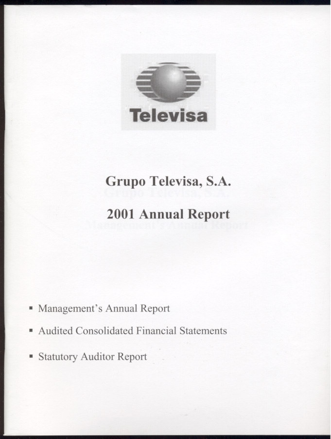 Groupo Televisa, S.A. 2001 Annual Report