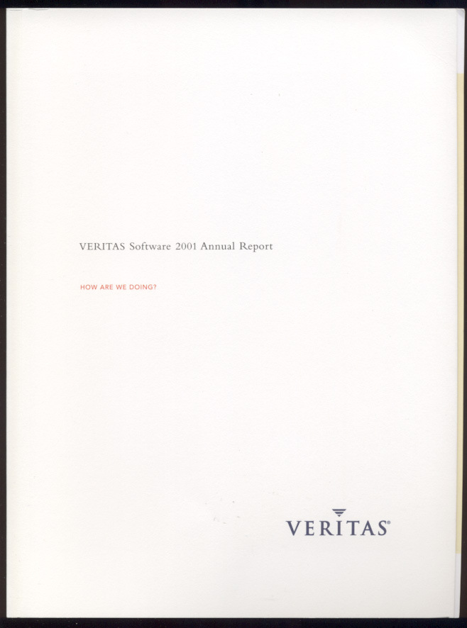 Veritas Software 2001 Annual Report