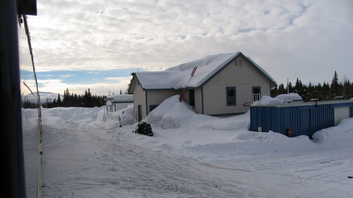 Train depot at Hurricane