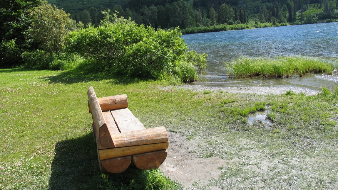 Outside the Summit Lake