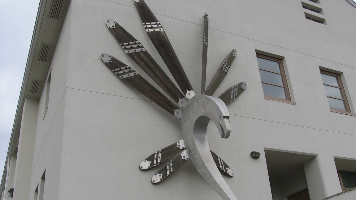 Sculpture near the Sitka Airport