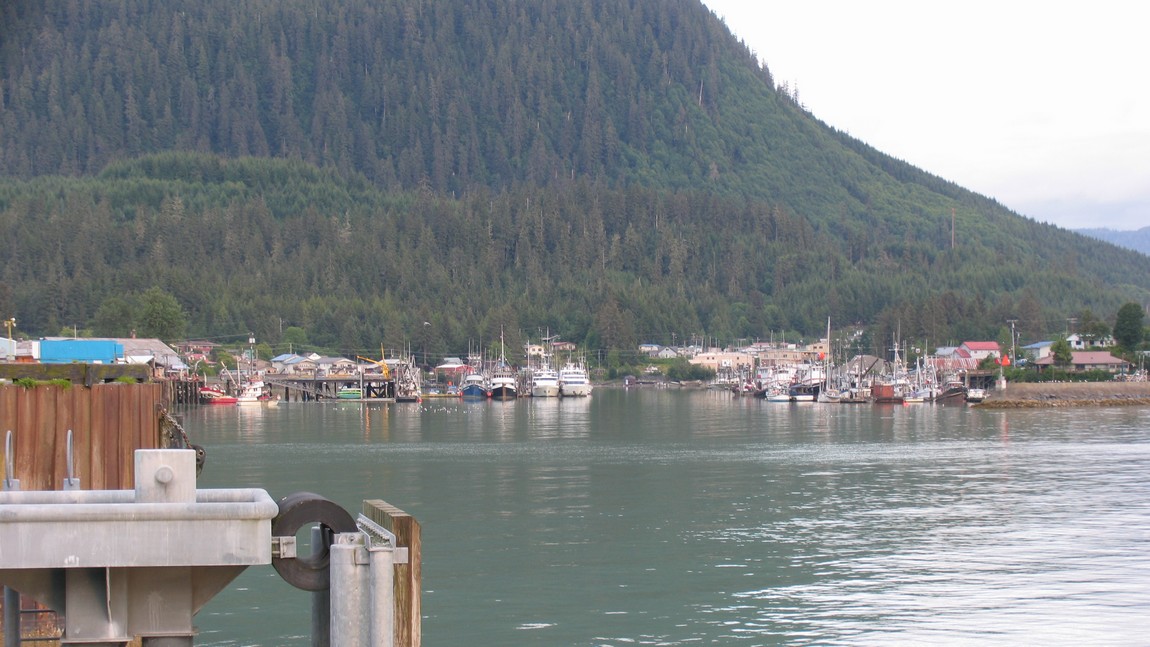 View from the cruise ship dock