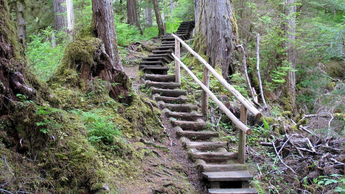 Rainbow Falls trail