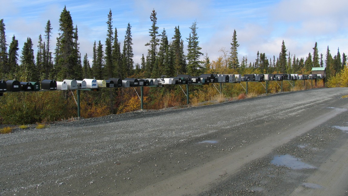 Mailboxes at Lake Louise