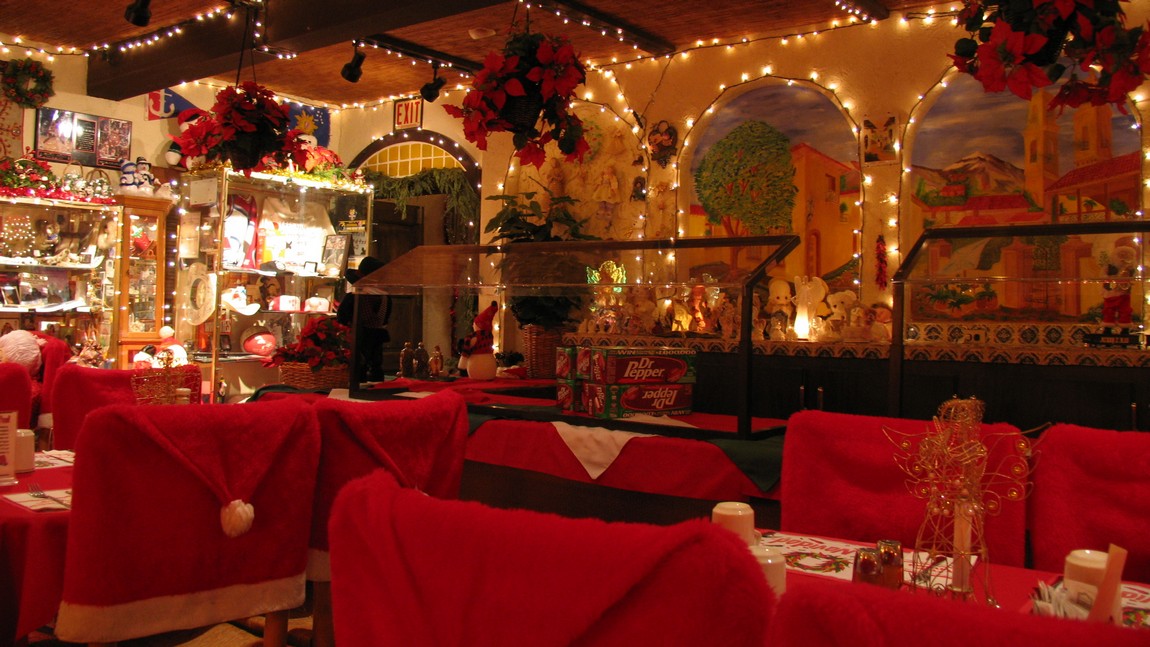 Inside Pepe's Mexican restaurant