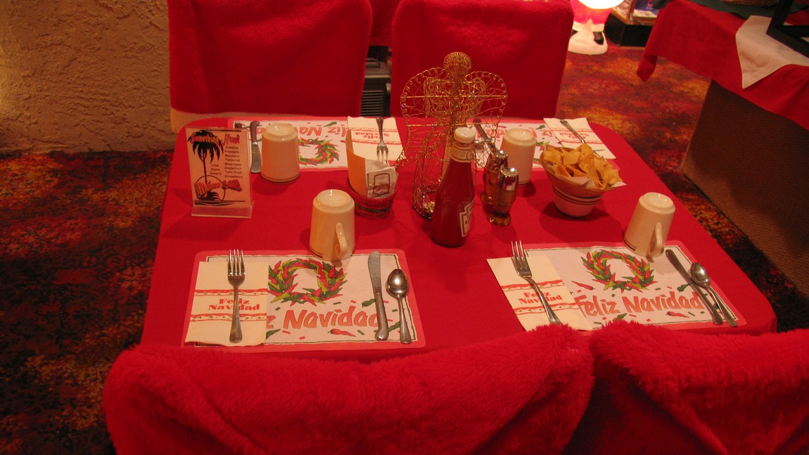 Inside Pepe's Mexican restaurant