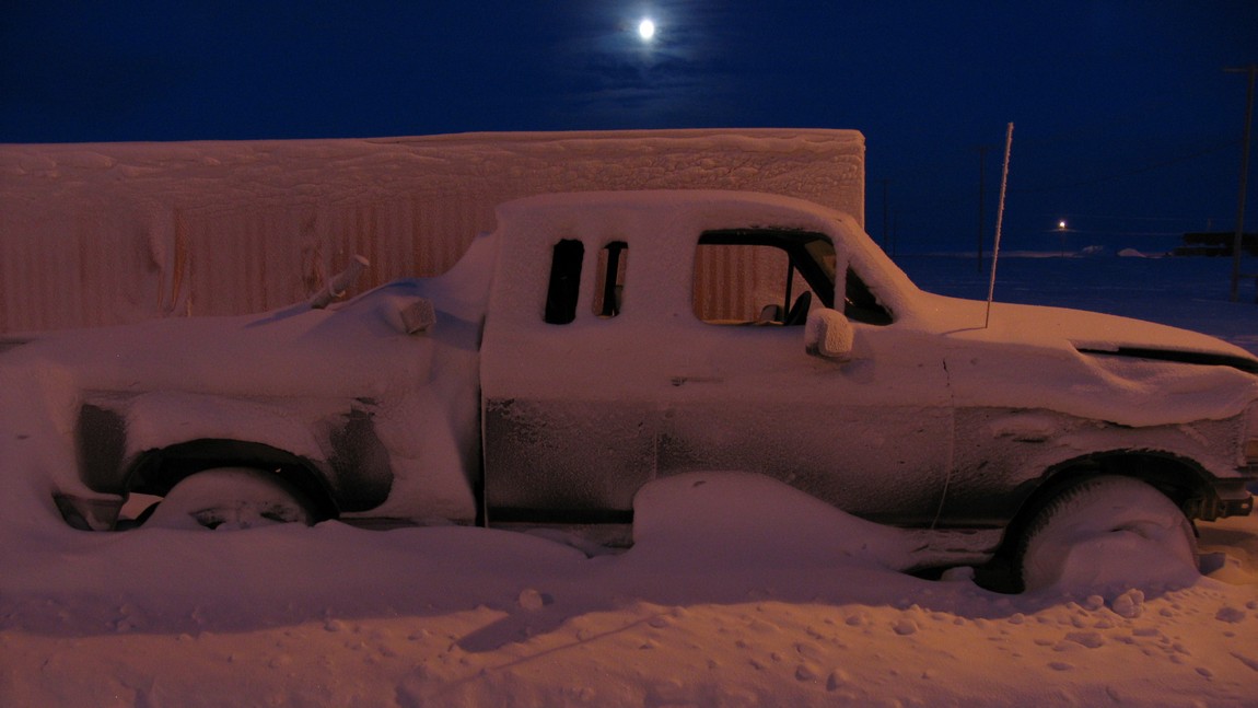 Frozen truck