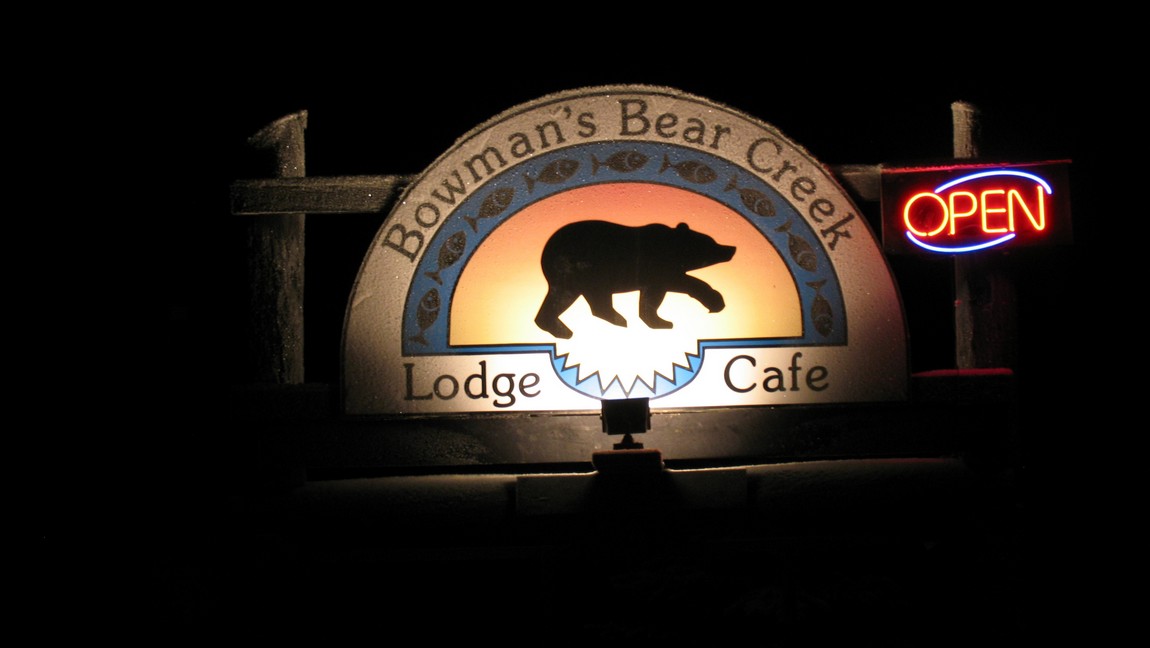 Bear Creek Cabins sign