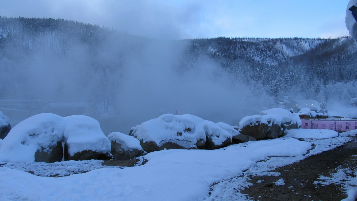 Outdoor rock pool