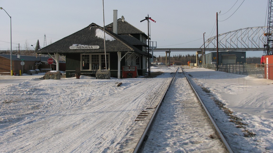 Railroad depot in Nenana