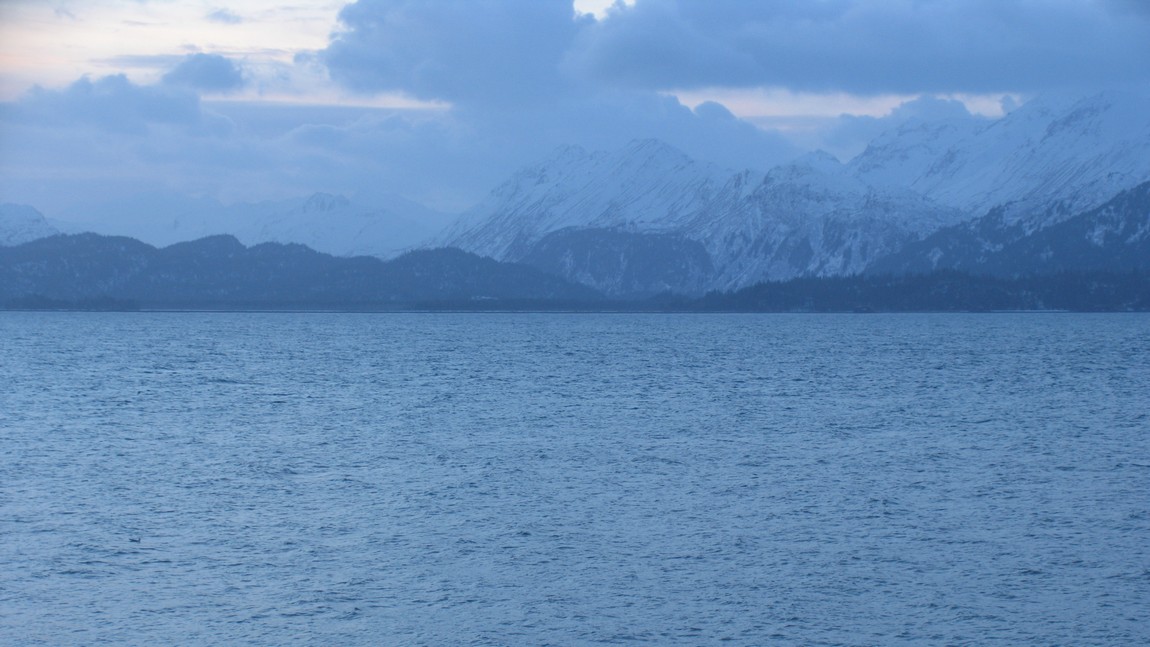Looking across Kachemak Bay