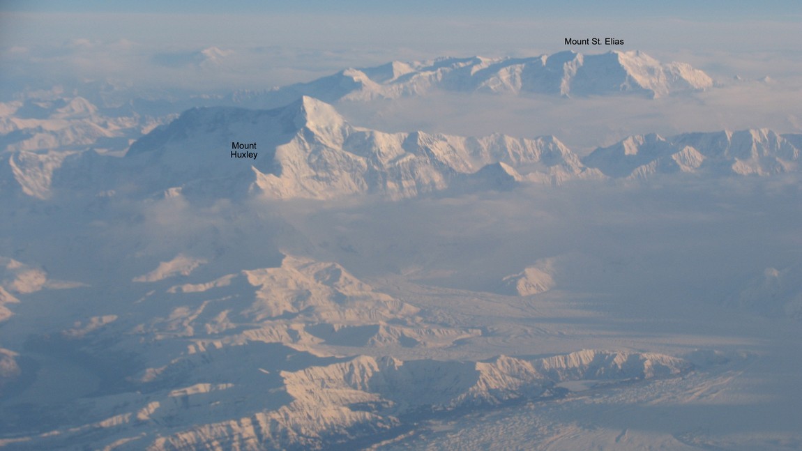 Mount Huxley and Mount Saint Elias