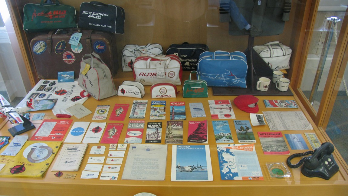 Display in the Ketchikan airport