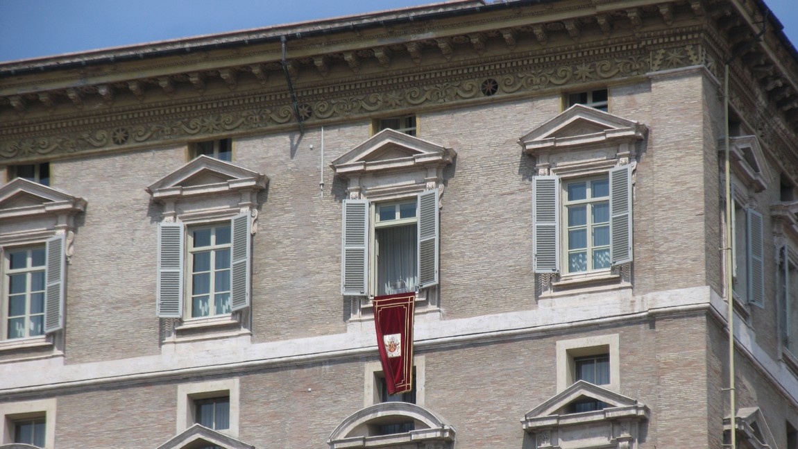 Pope Benedict XVI's banner