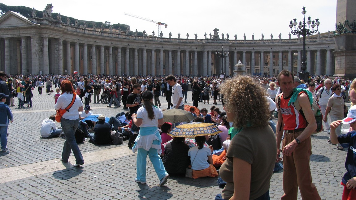 Departing Vatican City
