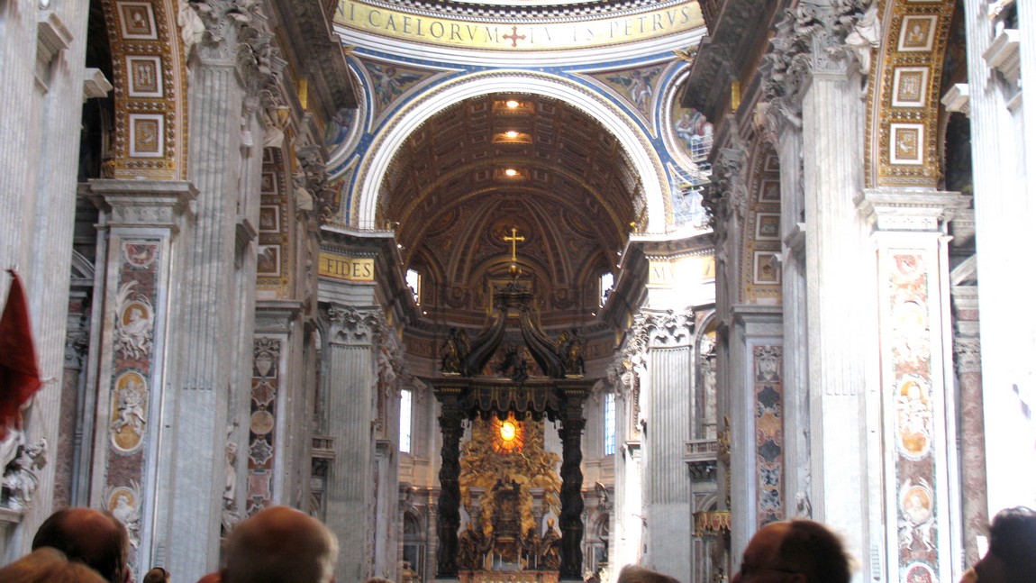 Inside Saint Peter's Basilica